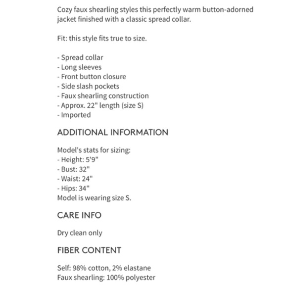 NWT Mother Faux Shearling Jacket - Picture 7 of 8